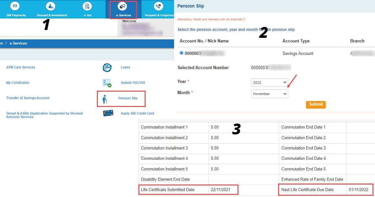 SBI Life Certificate Status Online using SBI Net Banking